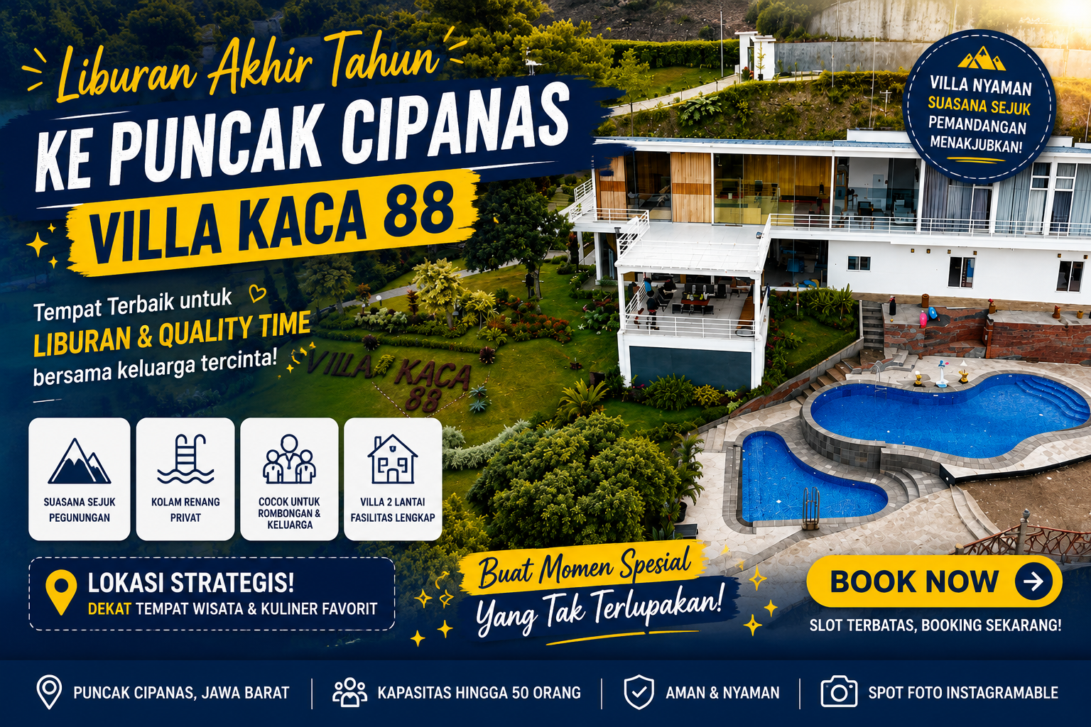 Liburan Akhir Tahun ke Puncak Cipanas