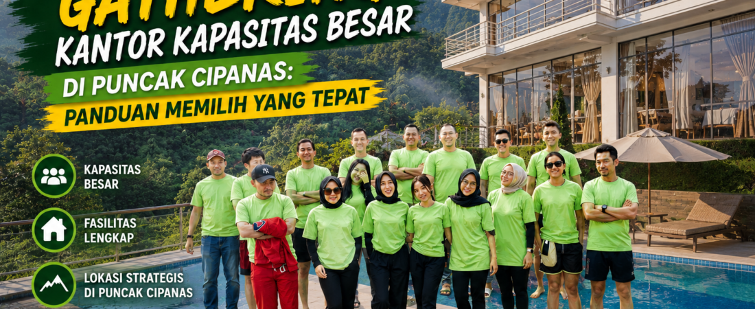 Villa Gathering Kantor Kapasitas Besar di Puncak Cipanas: Panduan Memilih yang Tepat