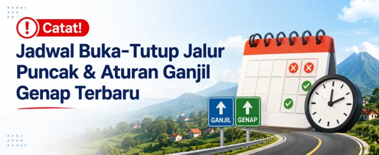 Jadwal buka tutup jalur Puncak dan aturan ganjil genap terbaru