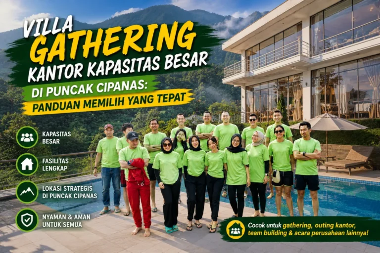 Villa Gathering Kantor Kapasitas Besar di Puncak Cipanas: Panduan Memilih yang Tepat